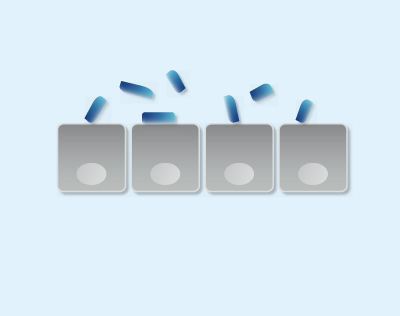 Fig. 1a Adhesion of the pathogens to the mucous membrane cells.